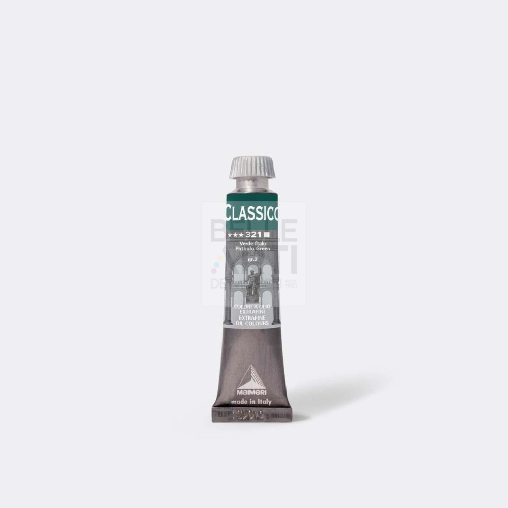 COLORE AD OLIO SERIE CLASSICO DA 20 ml. 321 VERDE FTALO