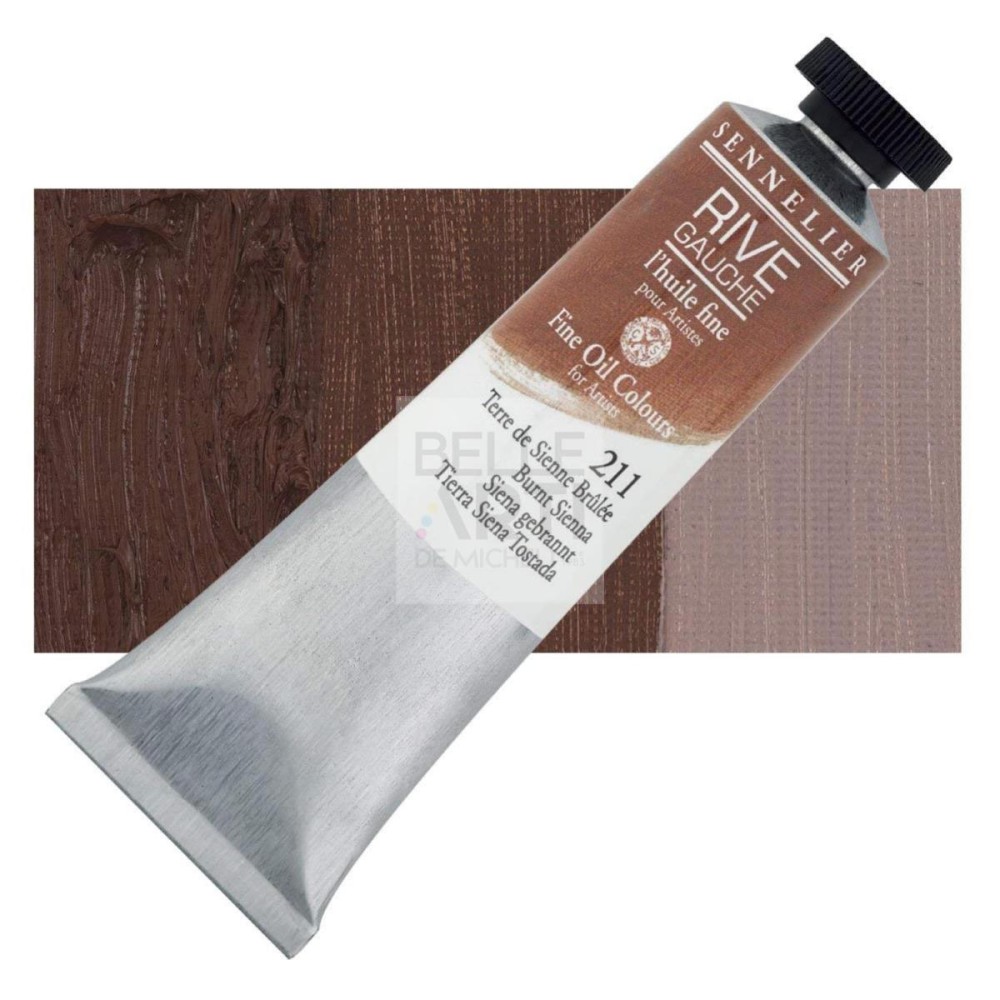 COLORE AD OLIO FINE RIVE GAUCHE - SENNELIER - TUBO DA 200ML 211 TERRA DI SIENA BRUCIATA