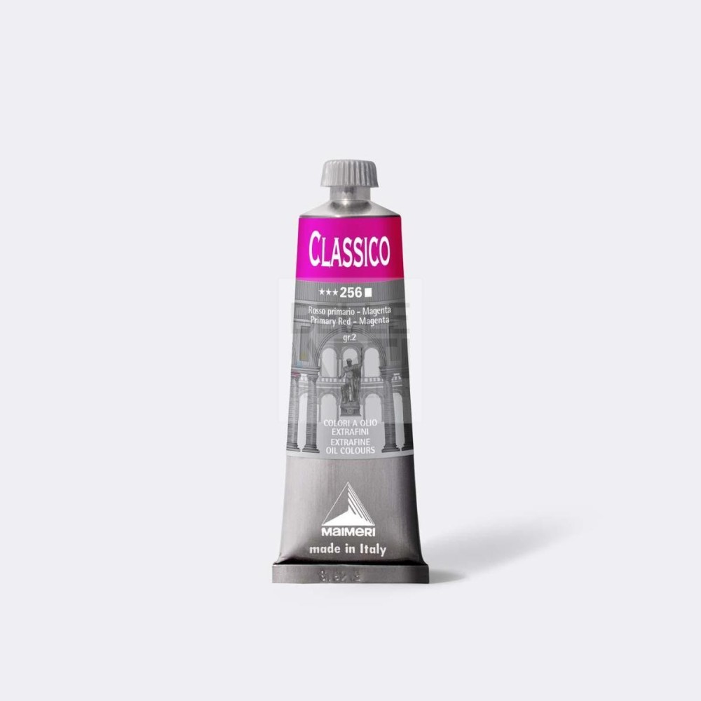 COLORE AD OLIO SERIE CLASSICO DA 60 ml. 256 ROSSO PRIMARIO MAGENTA