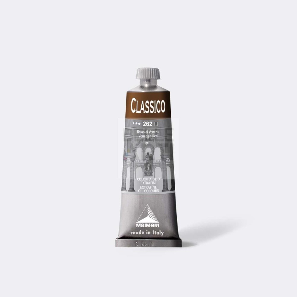COLORE AD OLIO SERIE CLASSICO DA 60 ml. 262 ROSSO DI VENEZIA