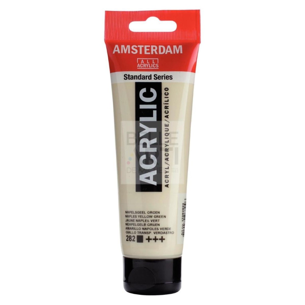 COLORE ACRILICO AMSTERDAM "ACRYLIC" TUBO DA 120ML 282 VERDE NAPOLI GIALL