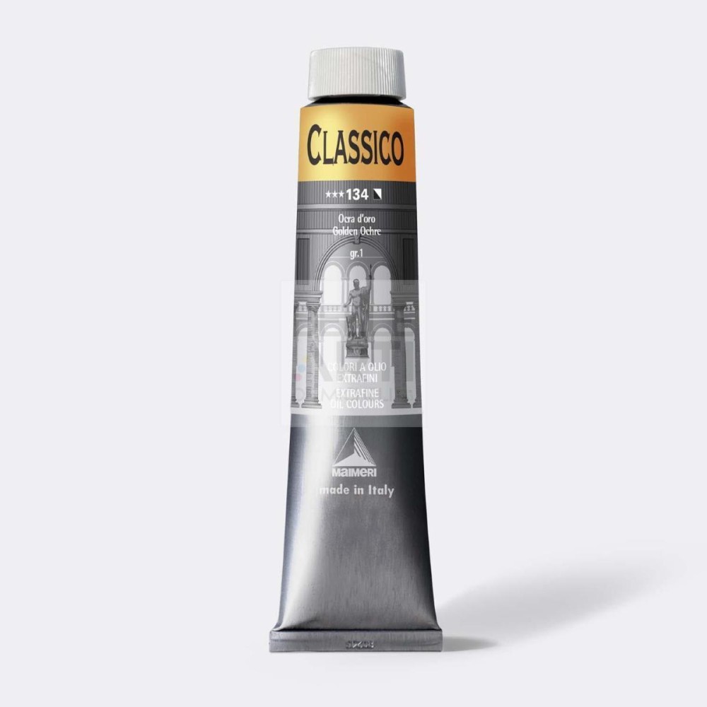 COLORE AD OLIO SERIE CLASSICO DA 200 ml. 134 OCRA D'ORO