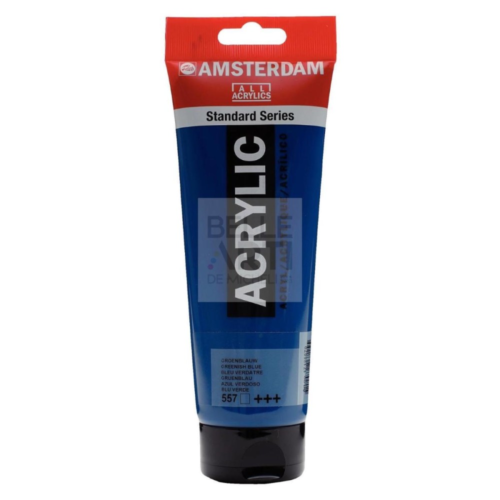 COLORE ACRILICO AMSTERDAM "ACRYLIC" TUBO DA 250ML 557 BLU VERDE