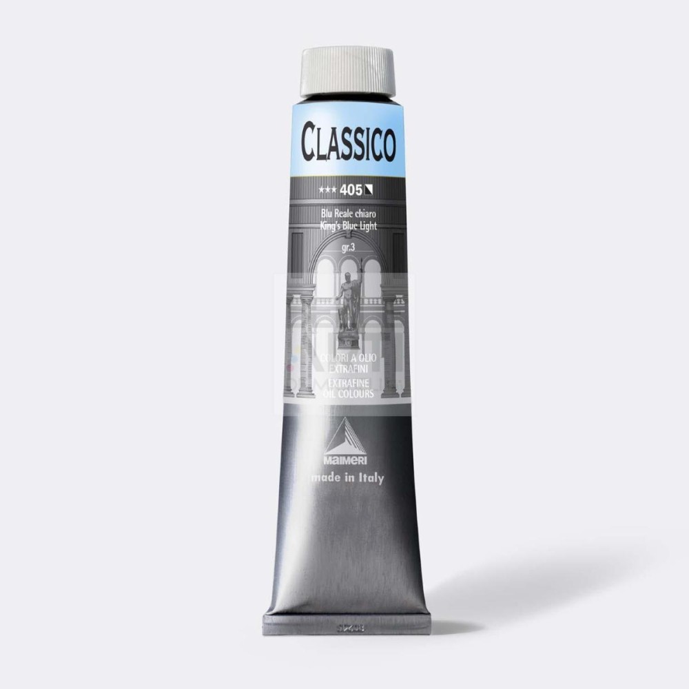 COLORE AD OLIO SERIE CLASSICO DA 200 ml. 405 BLU REALE CHIARO