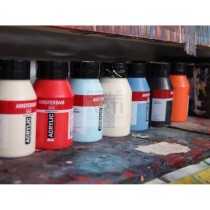COLORE ACRILICO AMSTERDAM "ACRYLIC" FLACONE DA 500ML 582 BLU MANG.FTALO