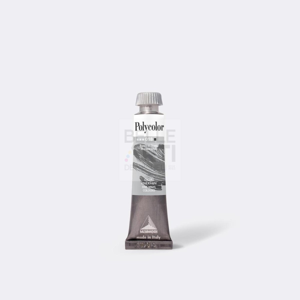 COLORE ACRILICO SERIE POLYCOLOR DA 20 ml 018 BIANCO TITANIO