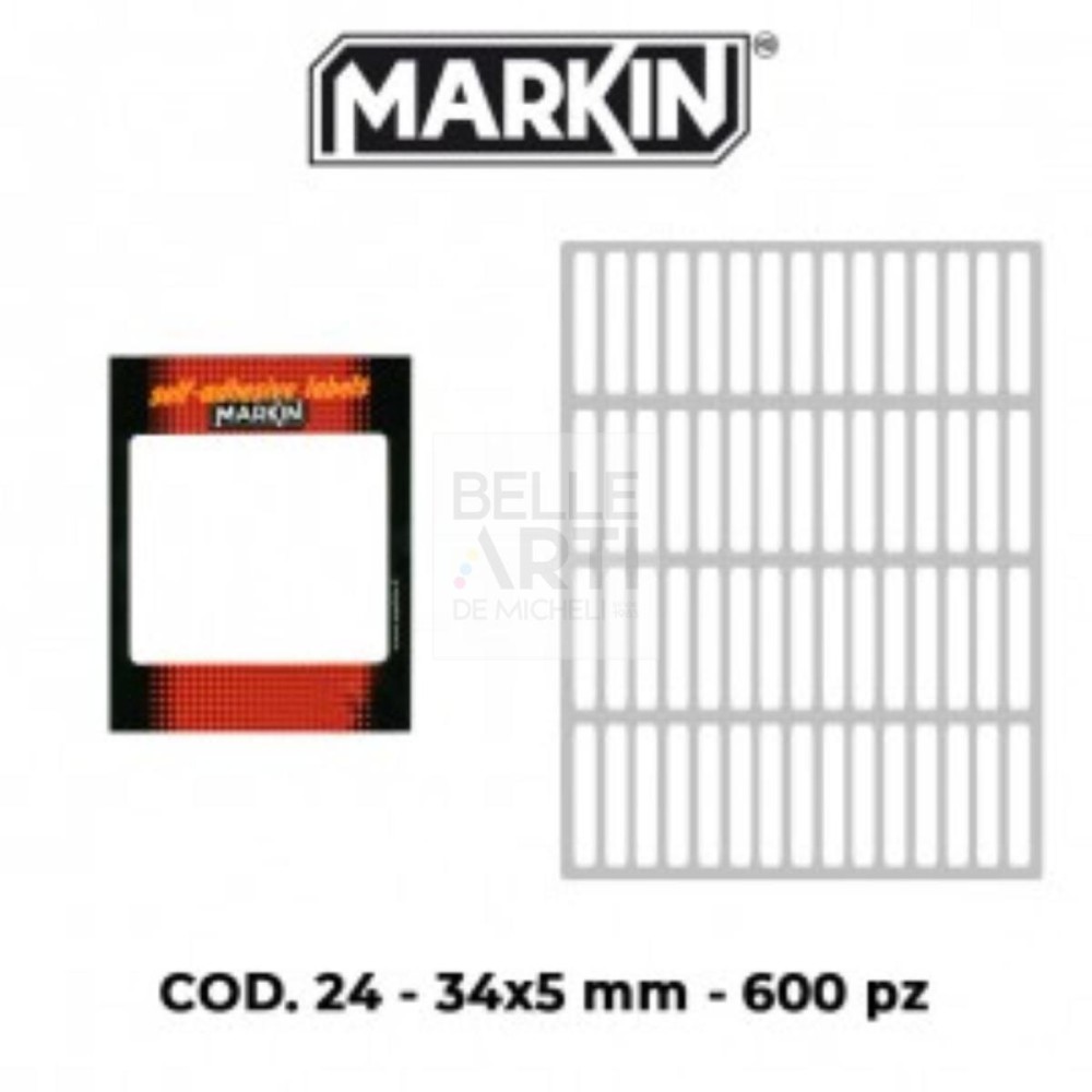 ETICHETTE 34X5 MM COD.24 AUTOADESIVE