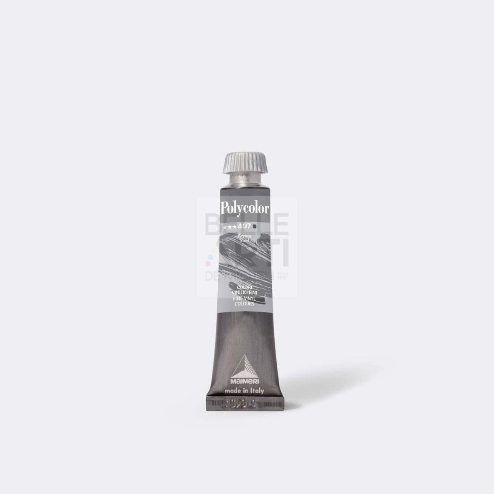 COLORE ACRILICO SERIE POLYCOLOR DA 20 ml Metallico 497 ACCIAIO