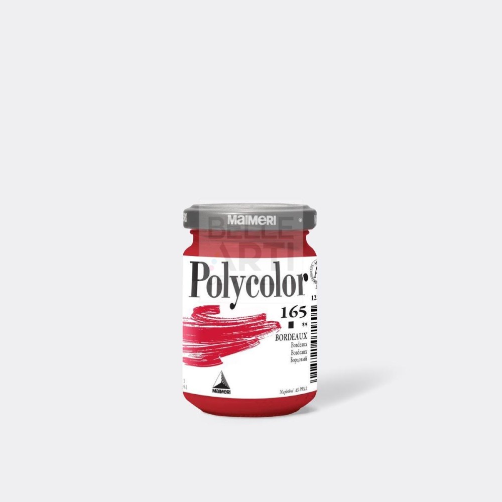 COLORE ACRILICO SERIE POLYCOLOR DA 140 ml 165 BORDEAUX