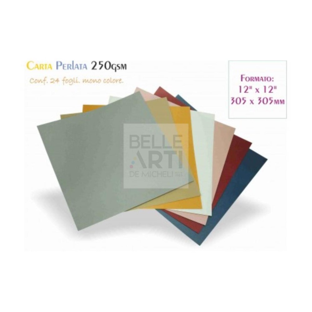 CARTA PERLATA 30.5X30.5 CM 250 GR BIANCO CARTA PERLATA 30.5X30.5 CM 250 GR BIANCO