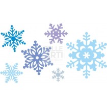FUSTELLA SOTTILE FIOCCHI DI NEVE 6 SOGG.
