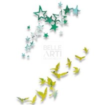 FUSTELLA THINLITS SET X2 BIRDS AND STARS