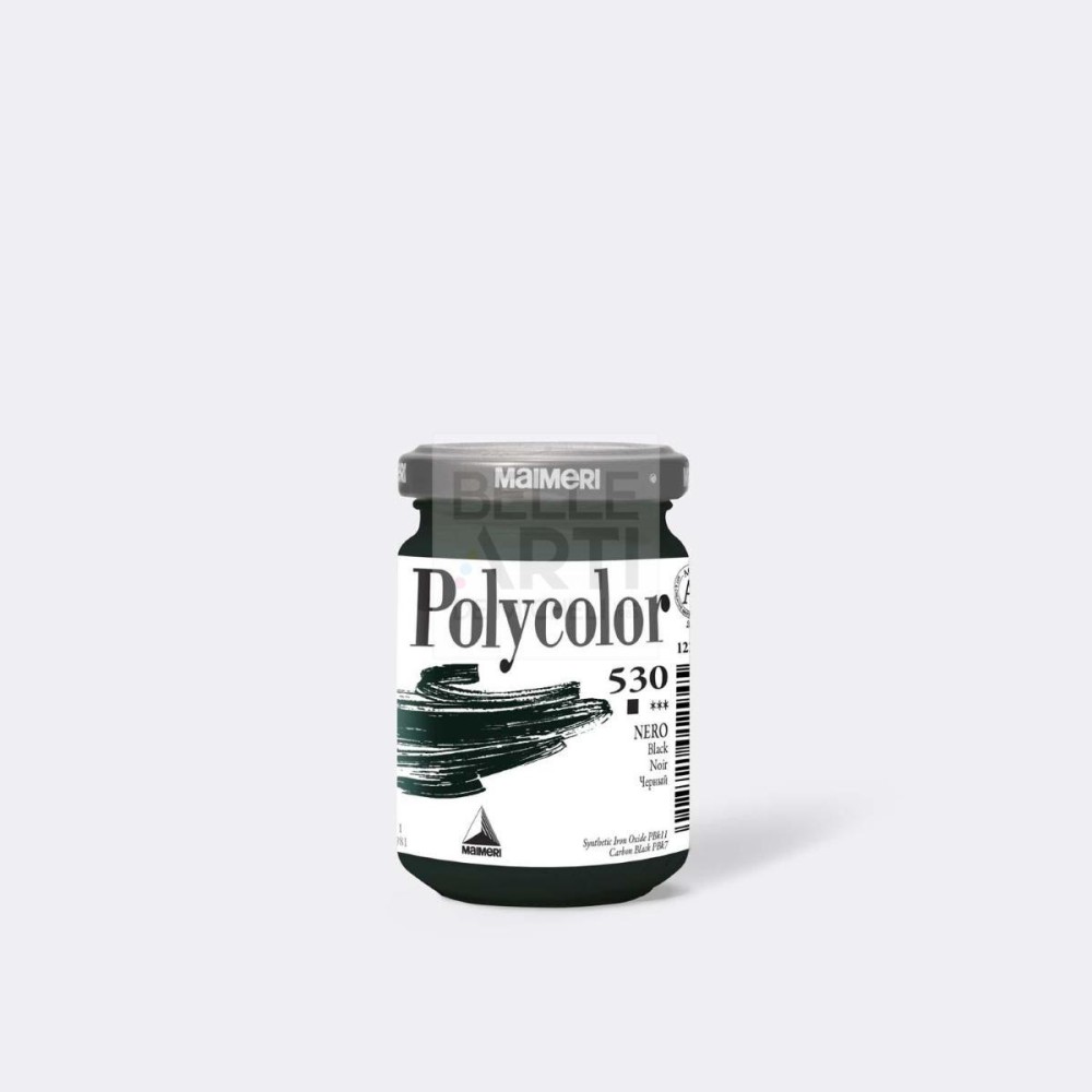 COLORE ACRILICO SERIE POLYCOLOR DA 140 ml 530 NERO