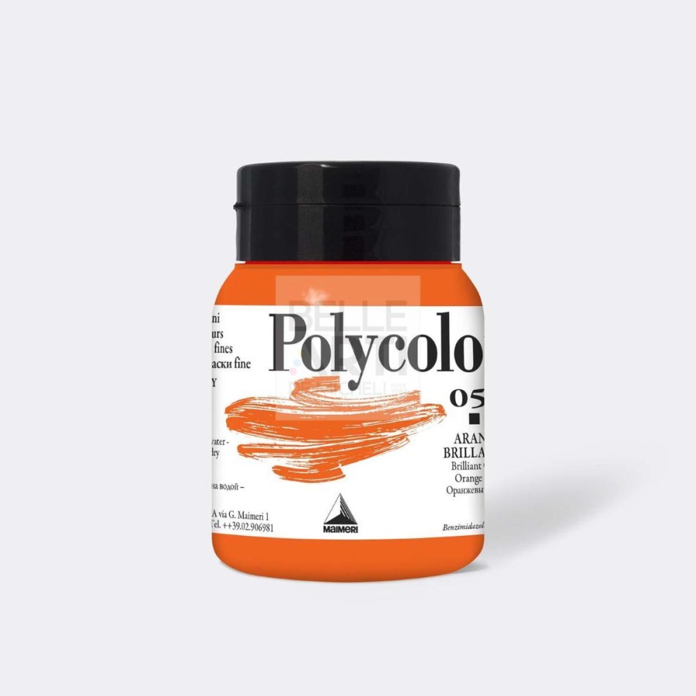 COLORE ACRILICO SERIE POLYCOLOR DA 500 ml 052 ARANCIO BRILLANTE