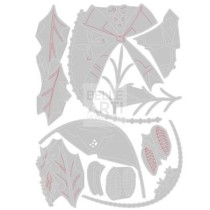 FUSTELLA THINLITS SET X10 COLORIZE DECK THE HALLS