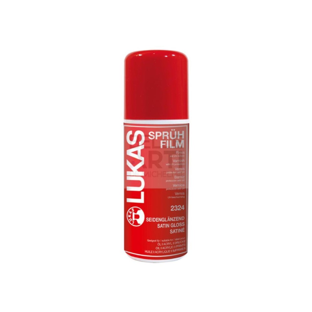 VERNICE FINALE SPRAY LUKAS ML.150 FINITURA SATINATA BRILLANTE SILK FILM 2324