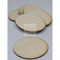 SAGOMA IN LEGNO DI PIOPPO OVALE 3MM H.5 CM #152/3