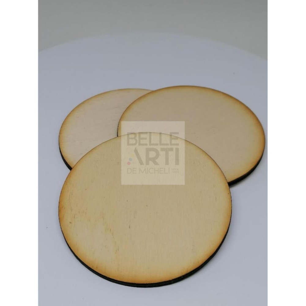 SAGOMA IN LEGNO DI PIOPPO CERCHIO 4 MM DIAM. 9 CM 146/4