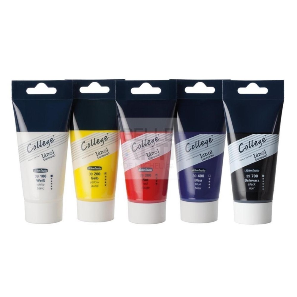SET COLLEGE INCHIOSTRO PER STAMPA LINEOGRAFICA 5 COLORI DA 75ML