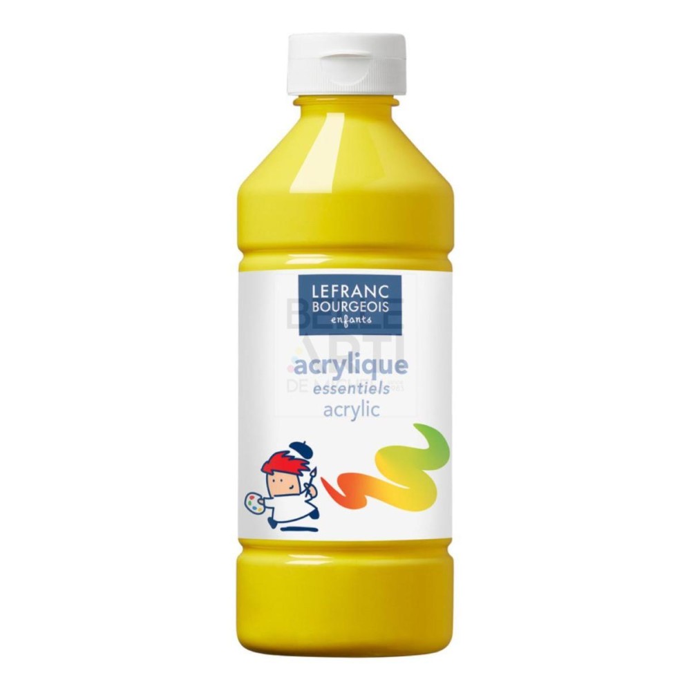 COLORE ACRILICO PER DIDATTICA "ENFANTS" L&B F.TO 500 ML GIALLO PRIMARIO