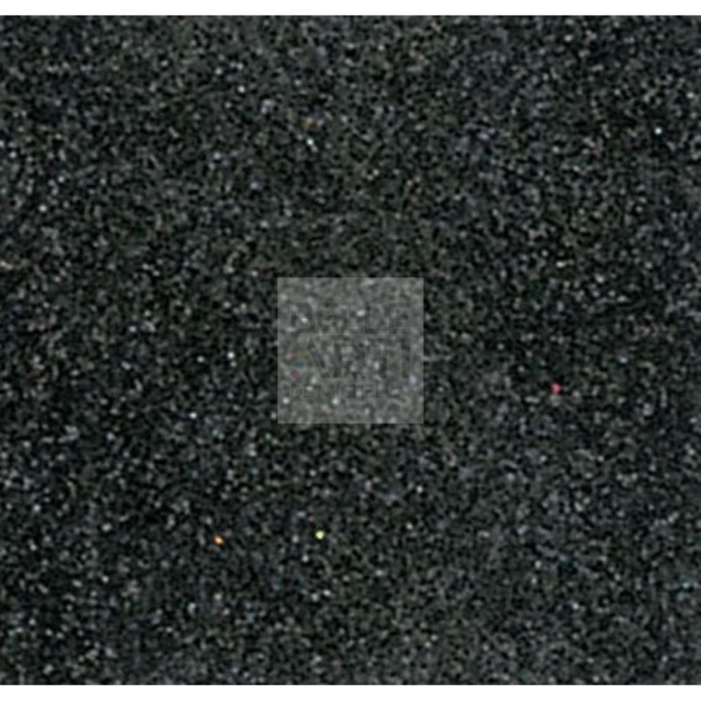 MOOSGUMMI 40 X 60 CM 2 MM NERO GLITTER