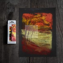 SET 6 MEZZI PASTELLI SECCHI PASTEL A L'ECU " COLORI D' AUTUNNO "