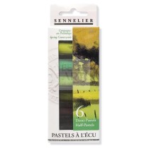 SET 6 MEZZI PASTELLI SECCHI PASTEL A L'ECU " PRIMAVERA "