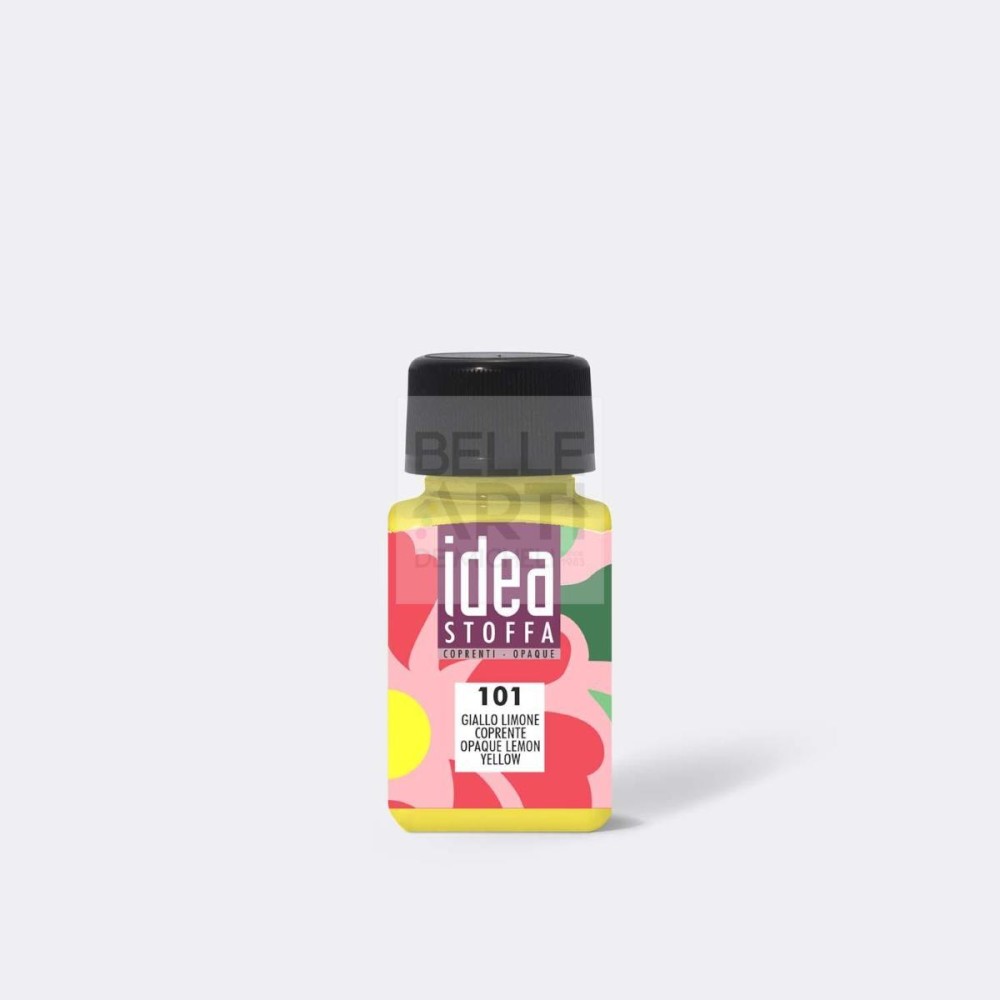 COLORE PER STOFFA IDEA DA 60 ML 101 GIALLO LIMONE COPRENTE