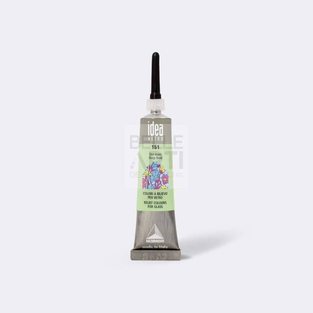 PASTA PIOMBO RILIEVO PER VETRO " IDEA " TUBO DA 20ML 151 ORO SCURO