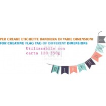 FUSTELLA MANUALE PER CREARE ETICHETTE - BANDIERA