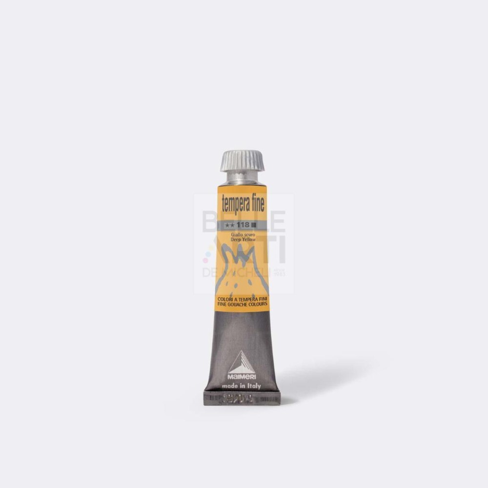 COLORE A TEMPERA FINE DA 20 ml 118 GIALLO SCURO