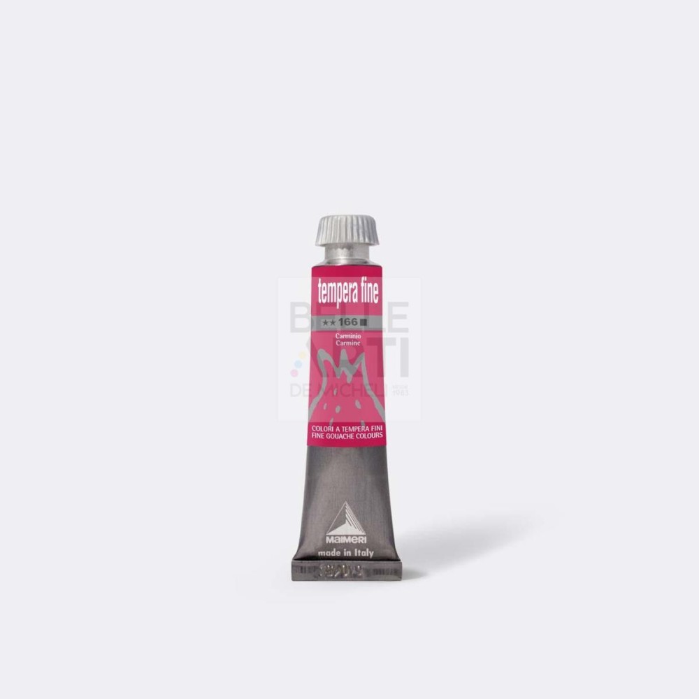 COLORE A TEMPERA FINE DA 20 ml 166 CARMINIO