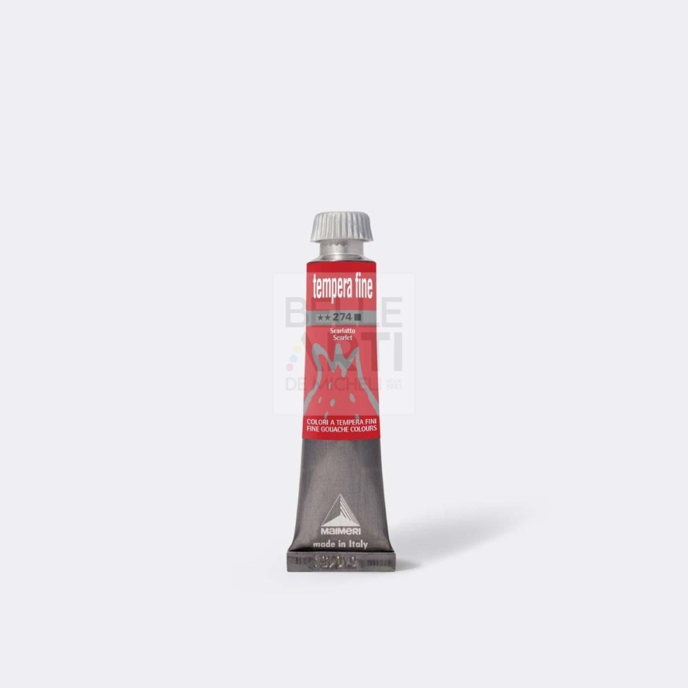 COLORE A TEMPERA FINE DA 20 ml 274 SCARLATTO