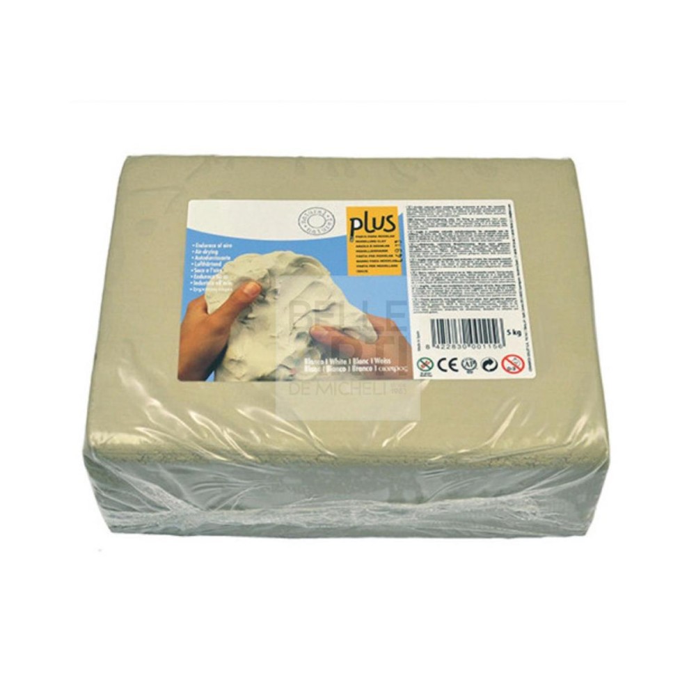 PLUS - PASTA PER MODELLARE 5 KG. - ESSICCA ALL'ARIA - BIANCA