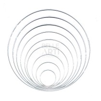 ANELLO METALLICO 40 CM BIANCO