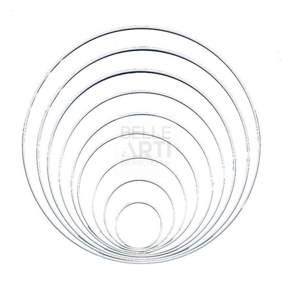 ANELLO METALLICO 40 CM BIANCO