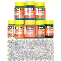 COLORE PER STOFFA DEKA PERM GLITTER DA 25ml 15 ROSSO