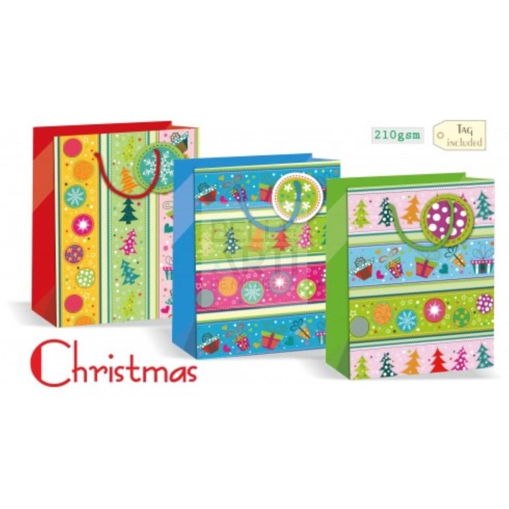 BUSTA SHOPPER 26X32X12 CM NATALE