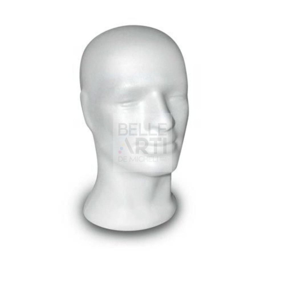 VOLTO DI UOMO IN POLISTIROLO 31 CM