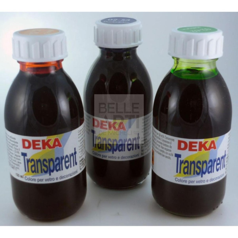 COLORE PER VETRO DEKA TRASPARENT DA 125ml. 07 GIALLO ORO