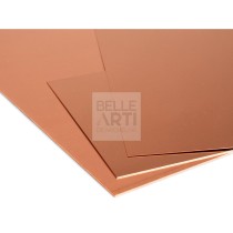 LASTRA RIGIDA IN PURO RAME PER INCISIONE 20X25 CM SPESSORE 1 MM