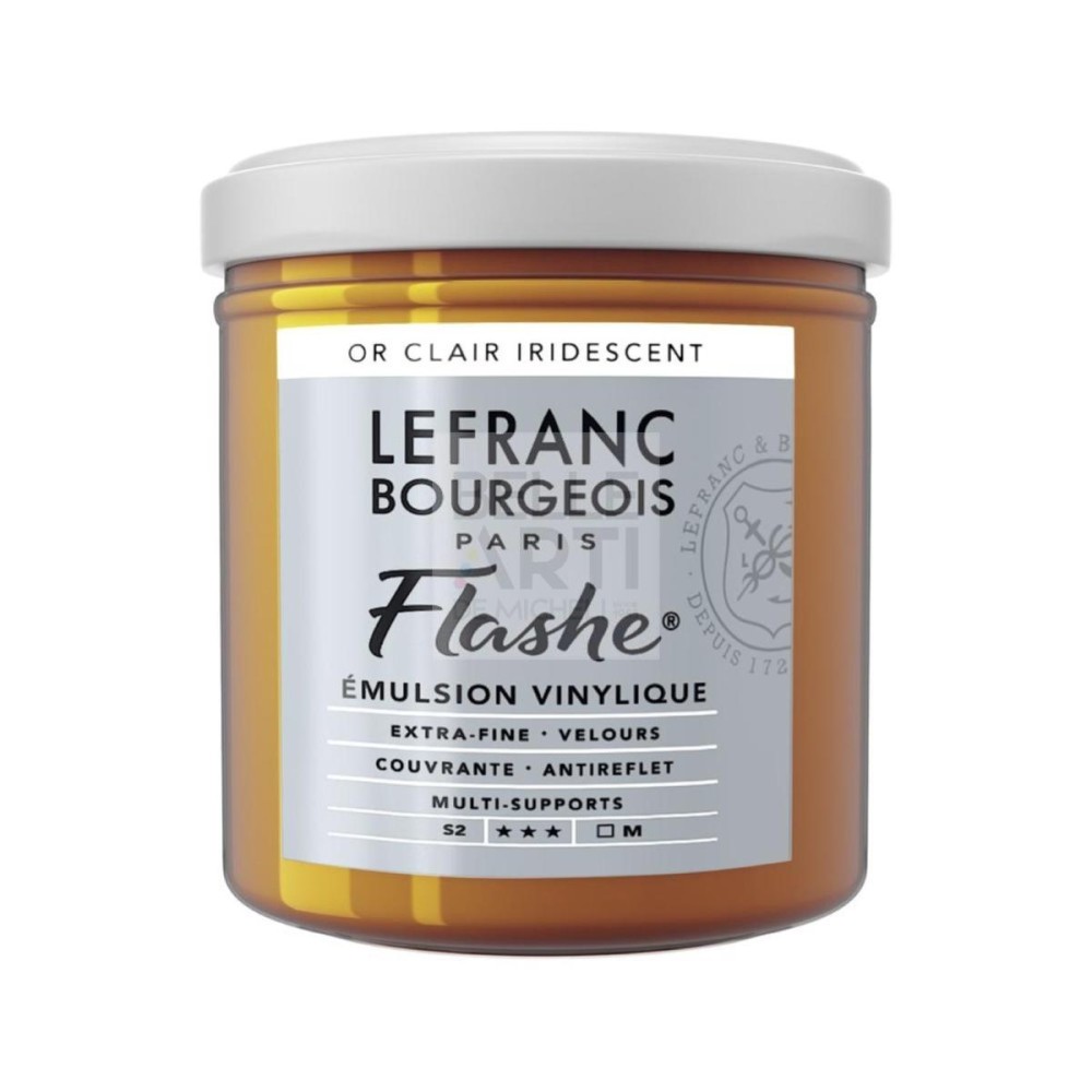 COLORE ACRILICO FLASHE DA 125 ML. 834 ORO CHIARO IRIDESCENTE