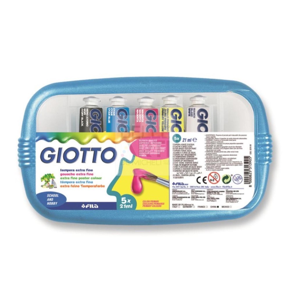 COLORI A TEMPERA GIOTTO T7 ML.21 CONF DA PZ. 5