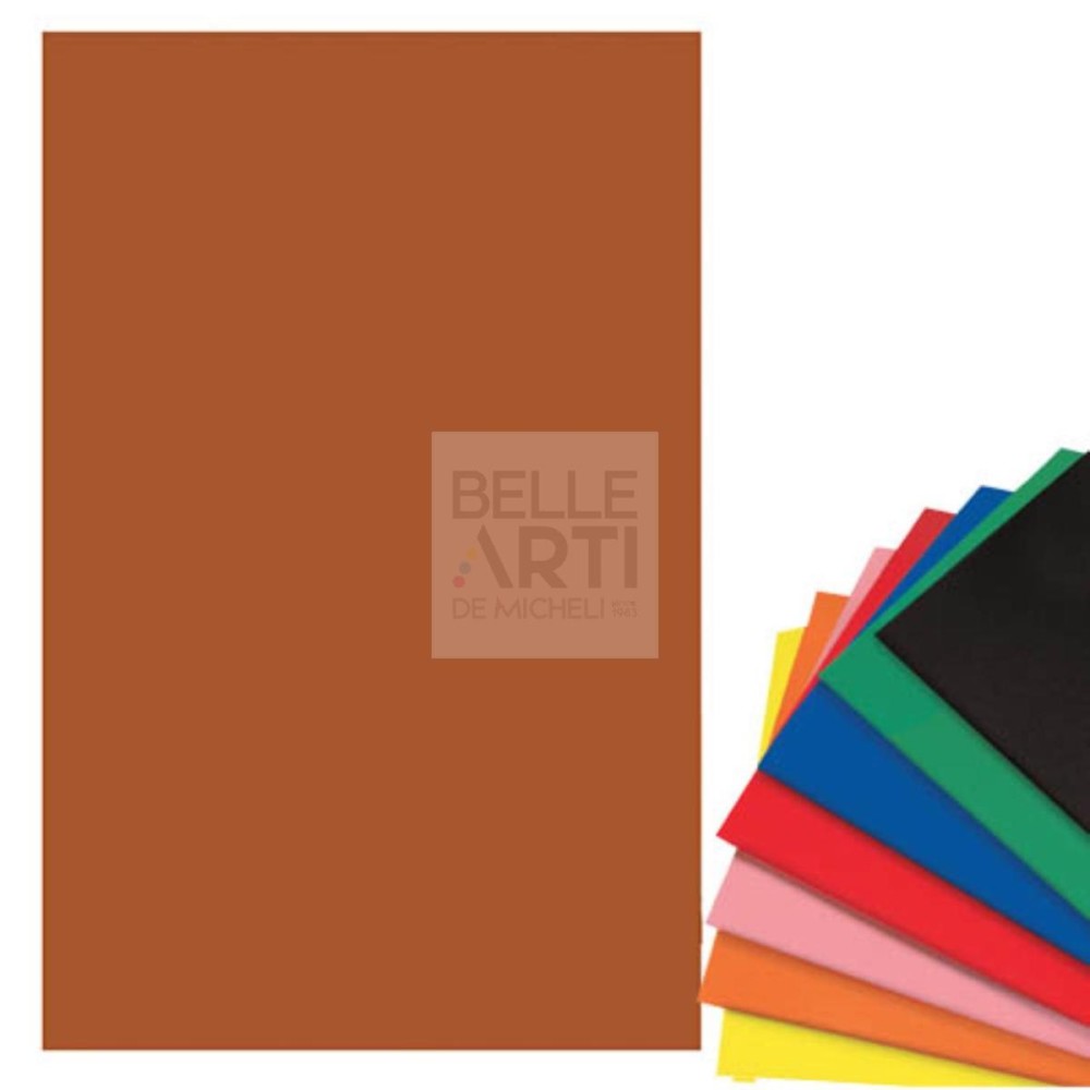 CARTA PANNO / VELLUTATA MARRONE 50x70