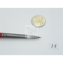 PENNELLO TONDO S. 810 FILATO SINTETICO ARGENTO MAN. BILANCIATO N. 14