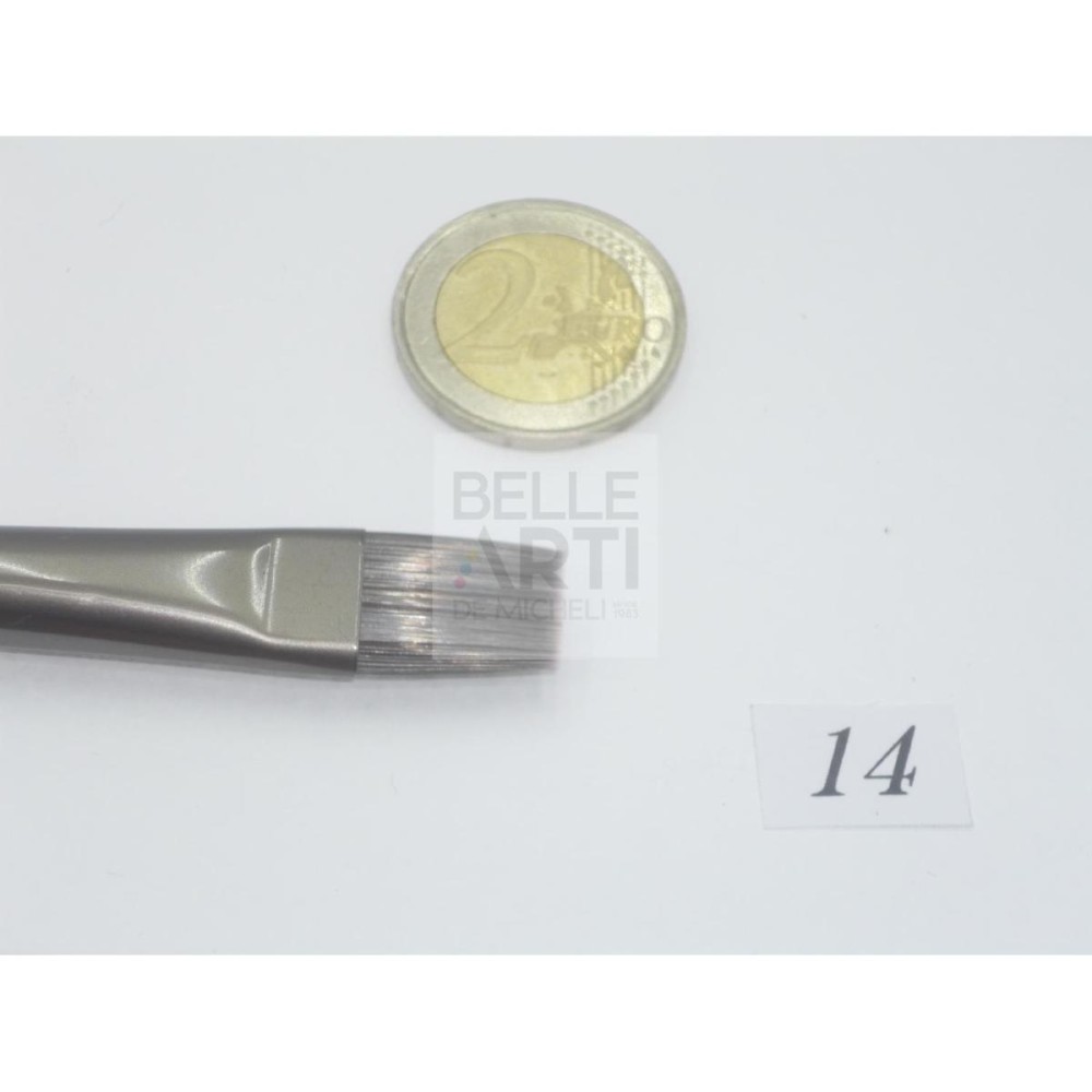 PENNELLO PIATTO S. 811 FILATO SINTETICO ARGENTO MAN. BILANCIATO N. 14