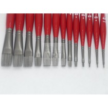 PENNELLO PIATTO S. 811 FILATO SINTETICO ARGENTO MAN. BILANCIATO N. 14