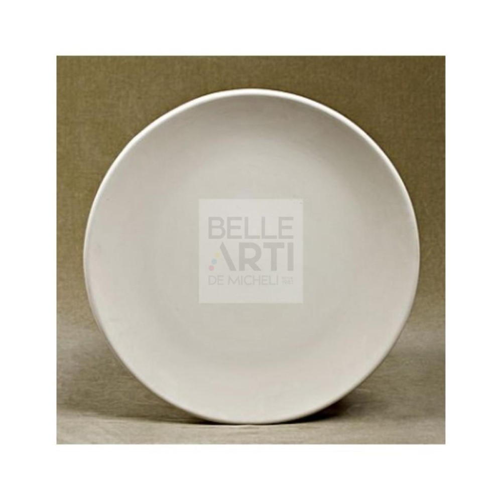 PIATTO IN TERRACOTTA/BISCOTTO Ø 15 CM COL. BIANCO