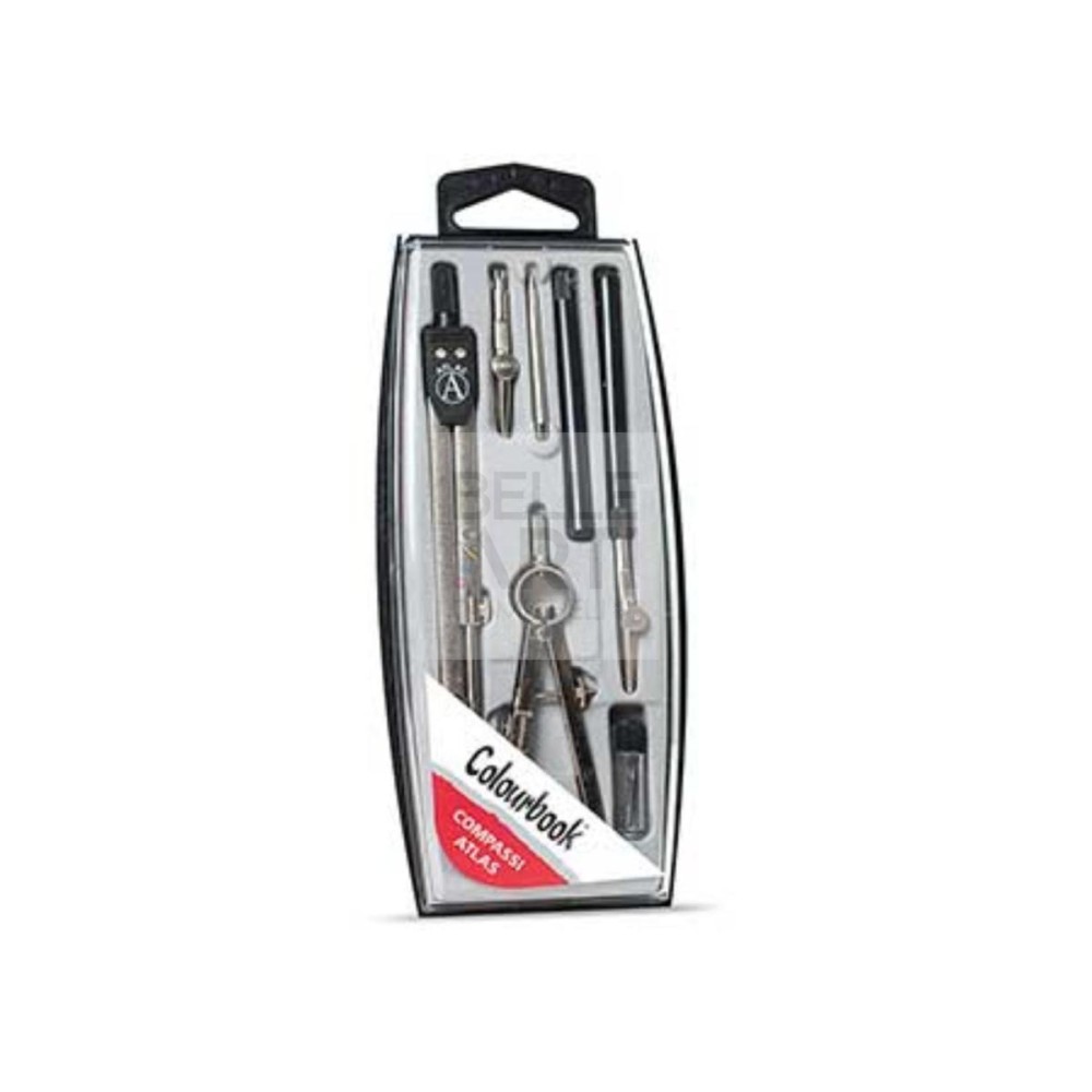 COMPASSO SET 7 COMPONENTI CON BALLERINO ATLAS SCOLASTICO