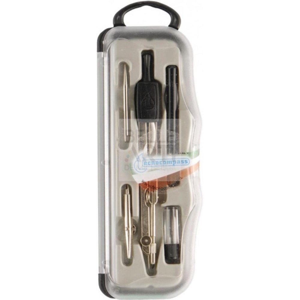 COMPASSO CON DOPPIO SNODO TECNOCOMPASS 5 COMPONENTI